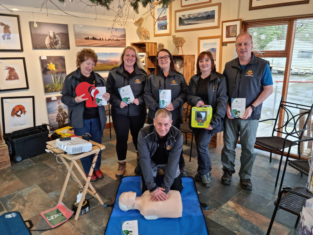 Installation of DEFIBRILLATOR and FIRST aid training - Castlerigg Hall
